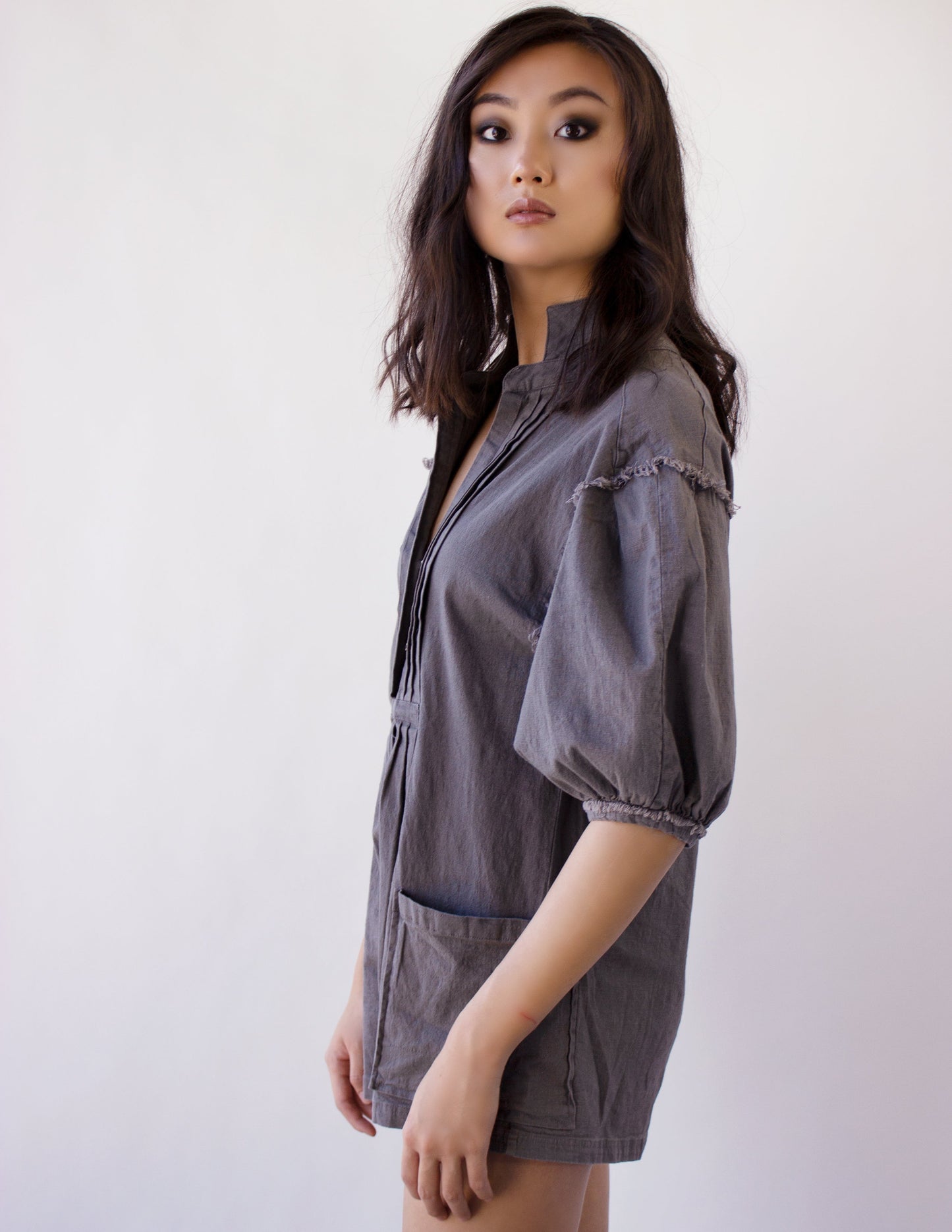 jumpsuit grey vegan cotton