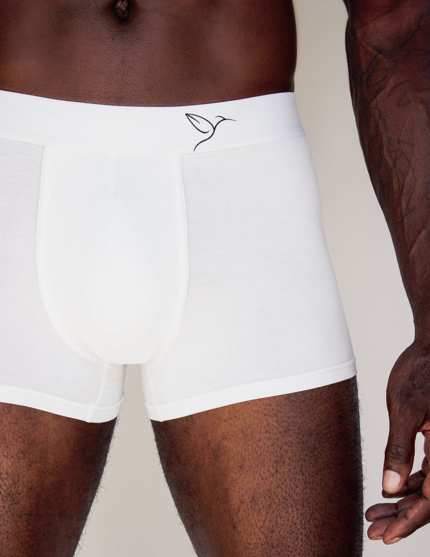 vegan boxer white