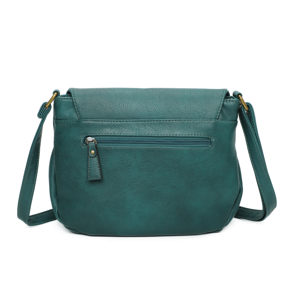 Sac vegane besace Arsayo bleu canard