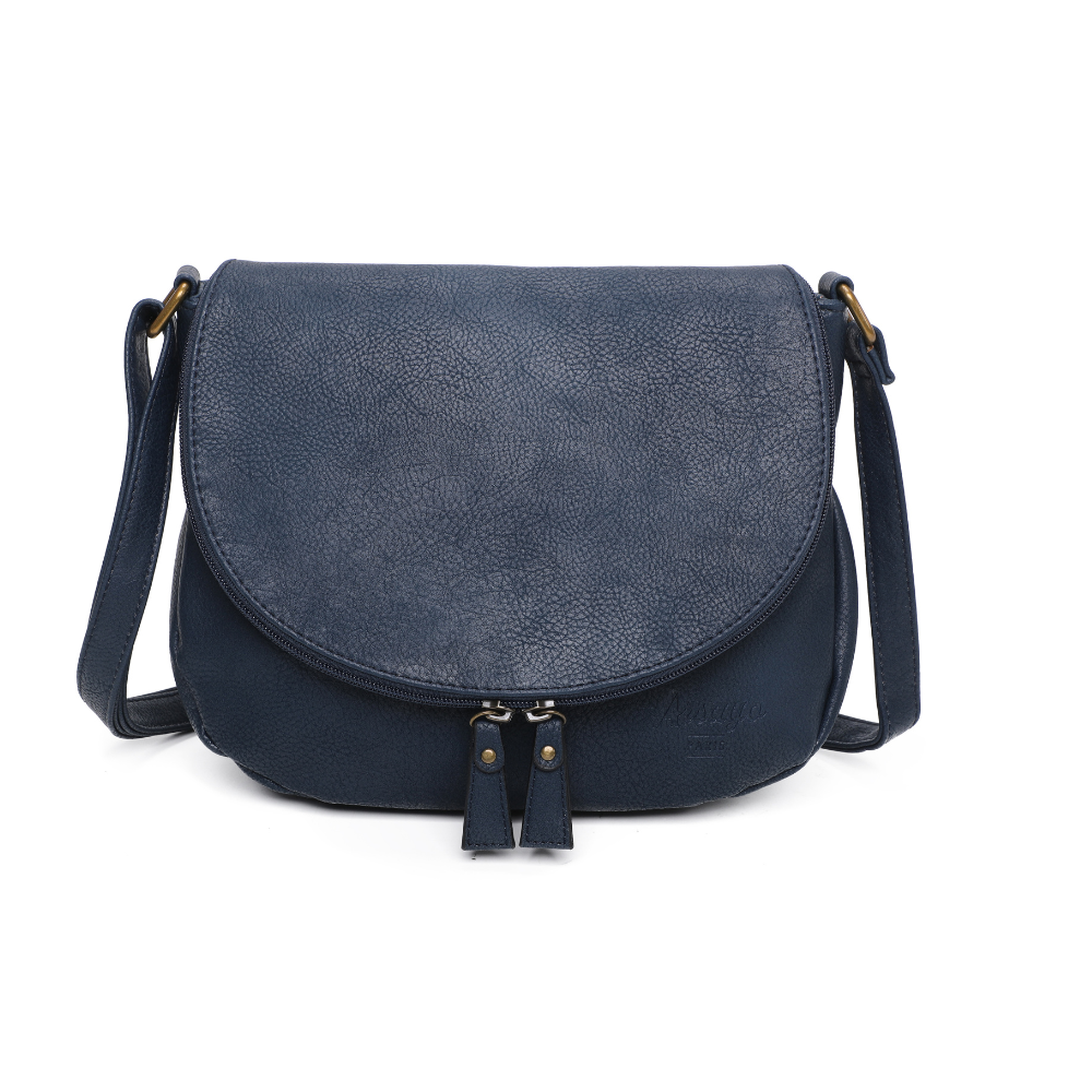 Sac vegane besace Arsayo bleu marine