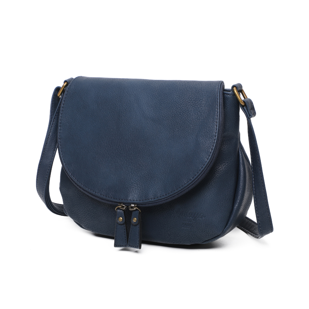 Sac vegane besace Arsayo bleu marine