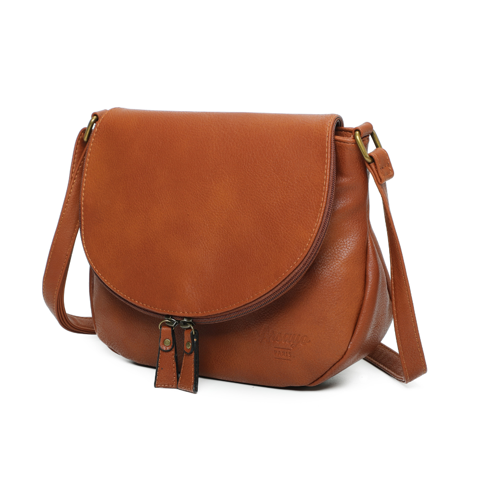 Sac vegane besace Arsayo Camel