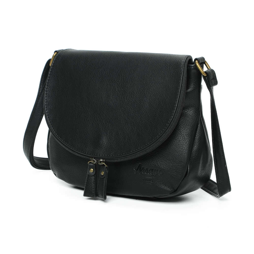 Sac vegane besace Arsayo noir