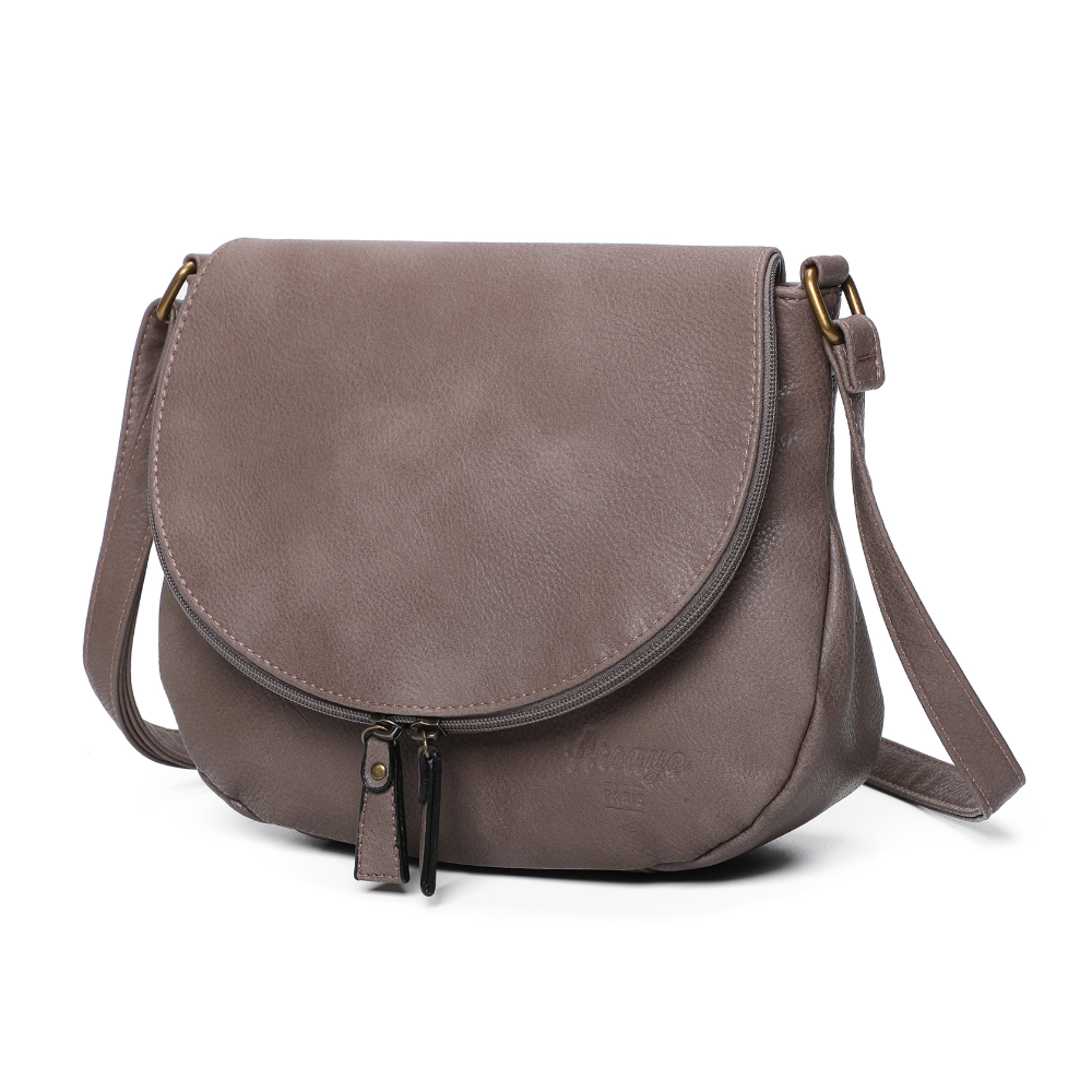 Sac vegane besace Arsayo taupe