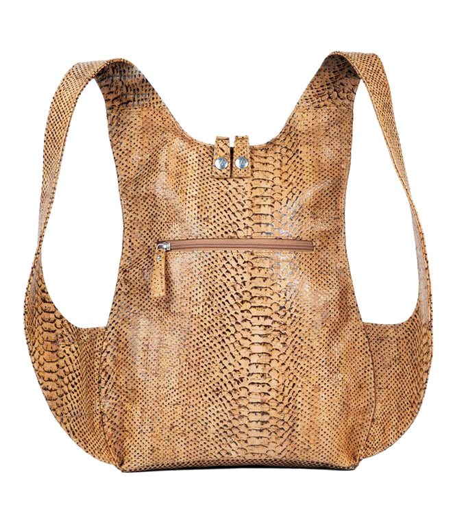 snake skin cork Arsayo backpack
