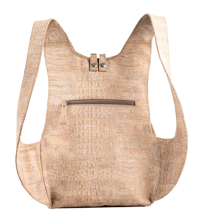 crocodile skin cork Arsayo backpack