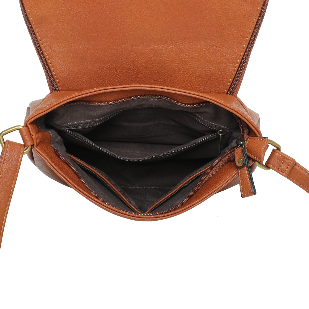 Sac vegane besace Arsayo Camel