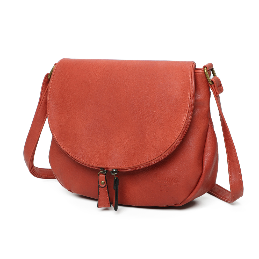Sac vegane besace Arsayo rouille