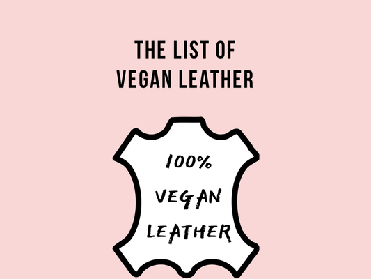 list of vegan leather
