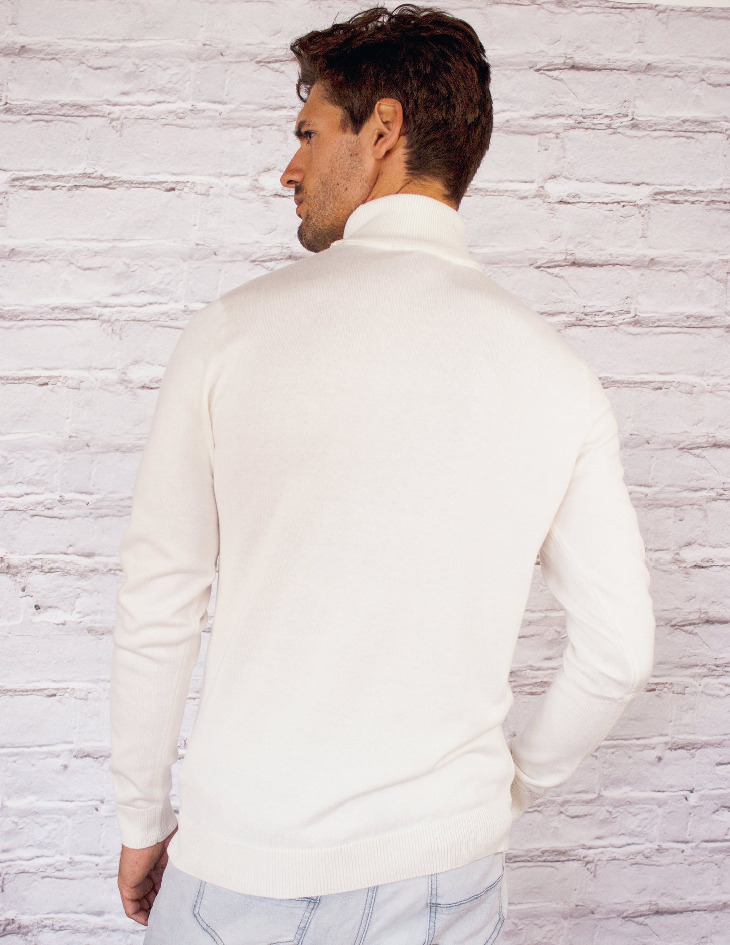 sweater long sleeves white soy