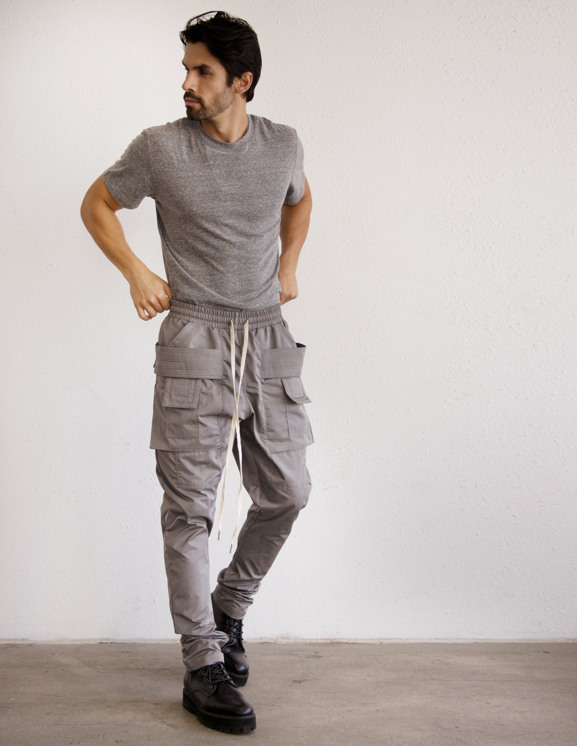 Silver Grey men vegan pant