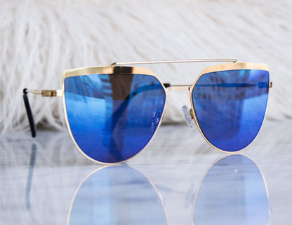 blue glasses vegan gold