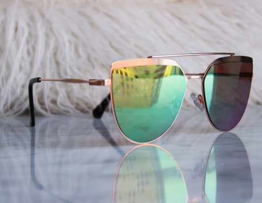 green gold sunglasses