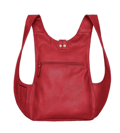 Red Backpack vegan synthetic