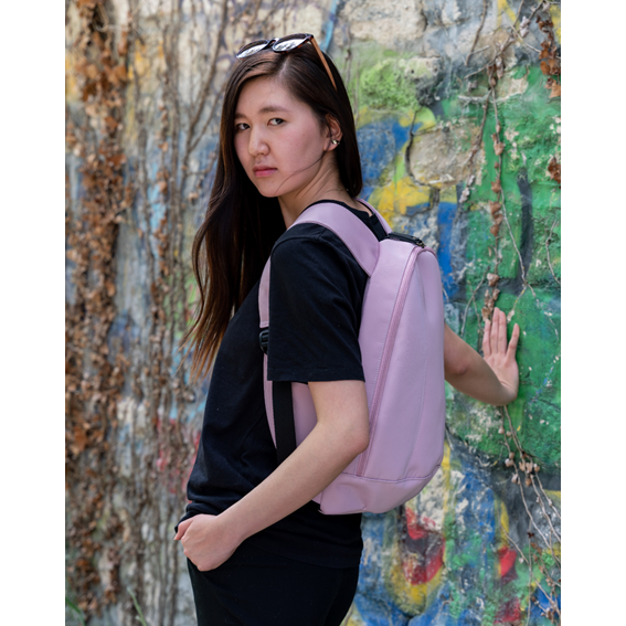 Pastel Mauve Nomade Arsayo secure backpack