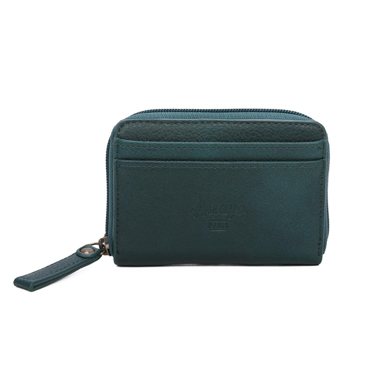 peacock blue Small Wallet arsayo Vegan