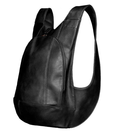 Black Backpack vegan secure closure