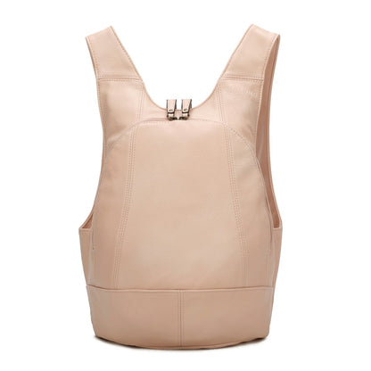 pink Backpack vegan secure closure