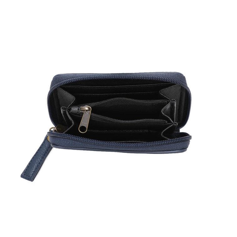 neavy blue Small Wallet arsayo Vegan inside