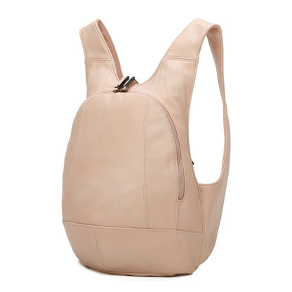 pink Backpack vegan secure closure