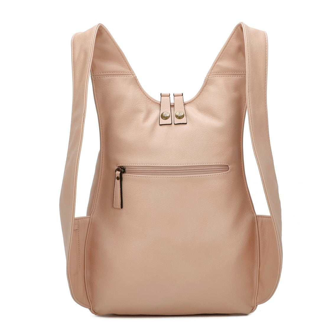 pink Backpack vegan secure closure