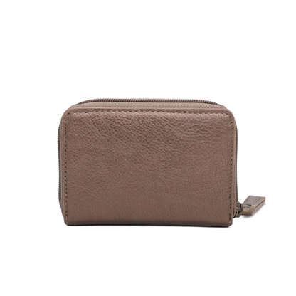 metallic color bronze Small Wallet arsayo Vegan