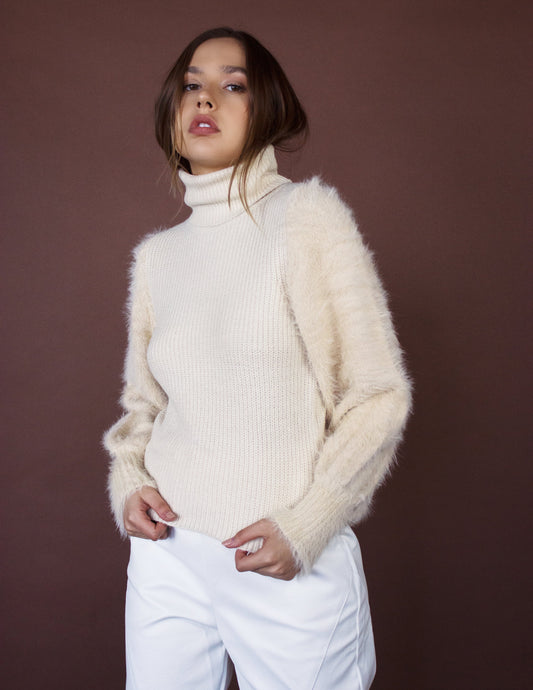 vegan white sweater