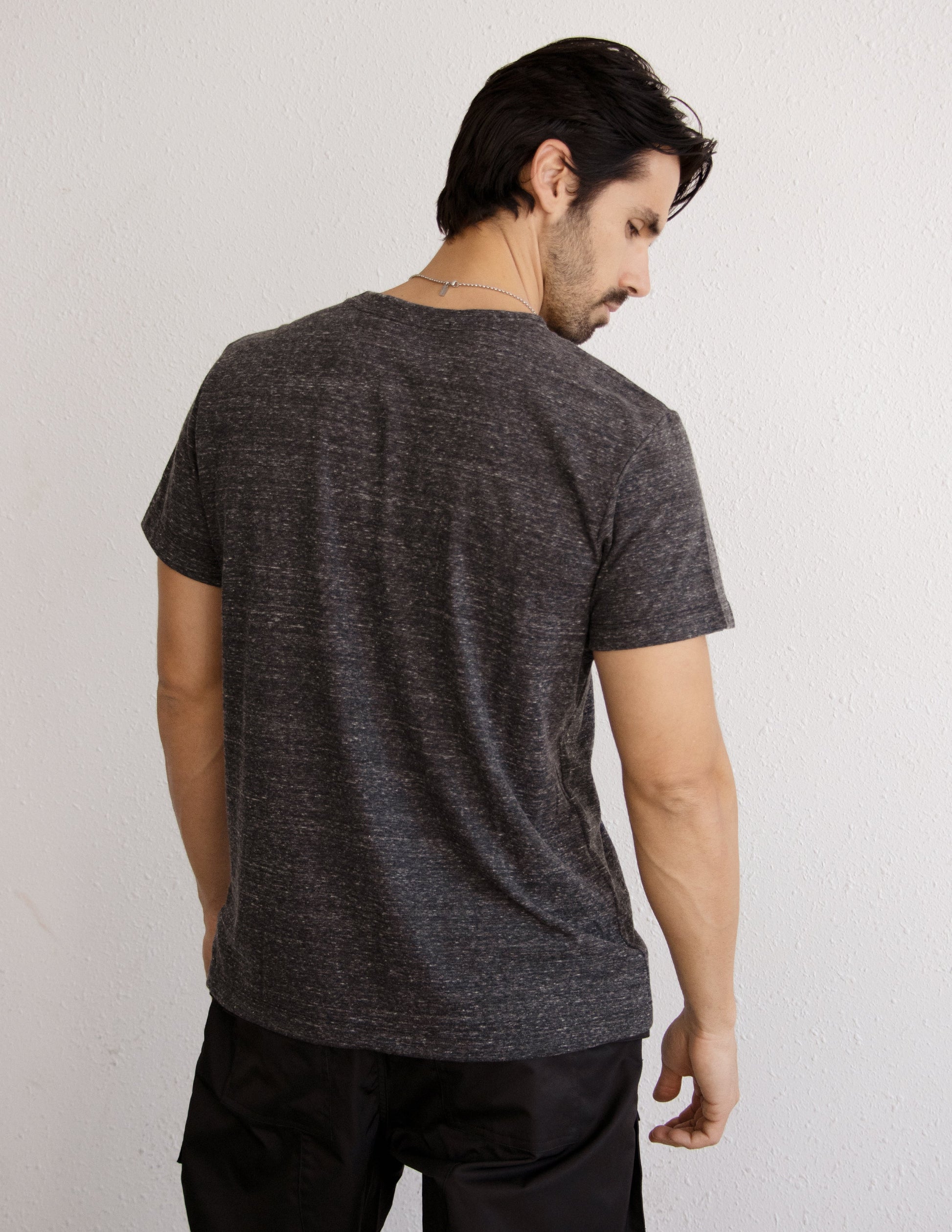 dark grey vegan fashion shirt