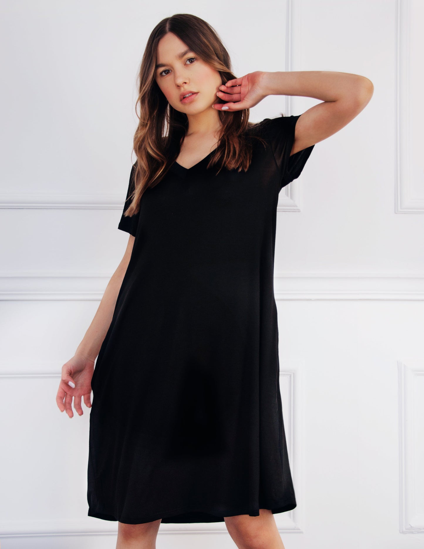 black dress vegan