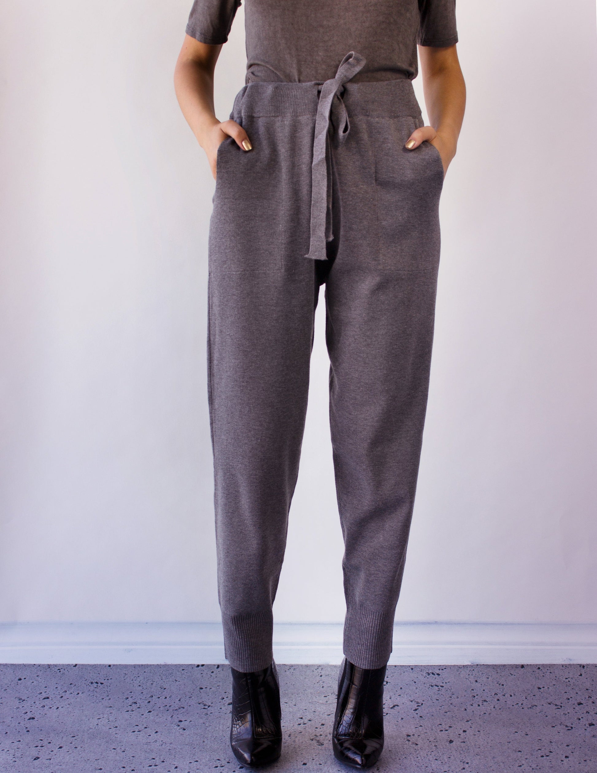 grey jogger pant vegan