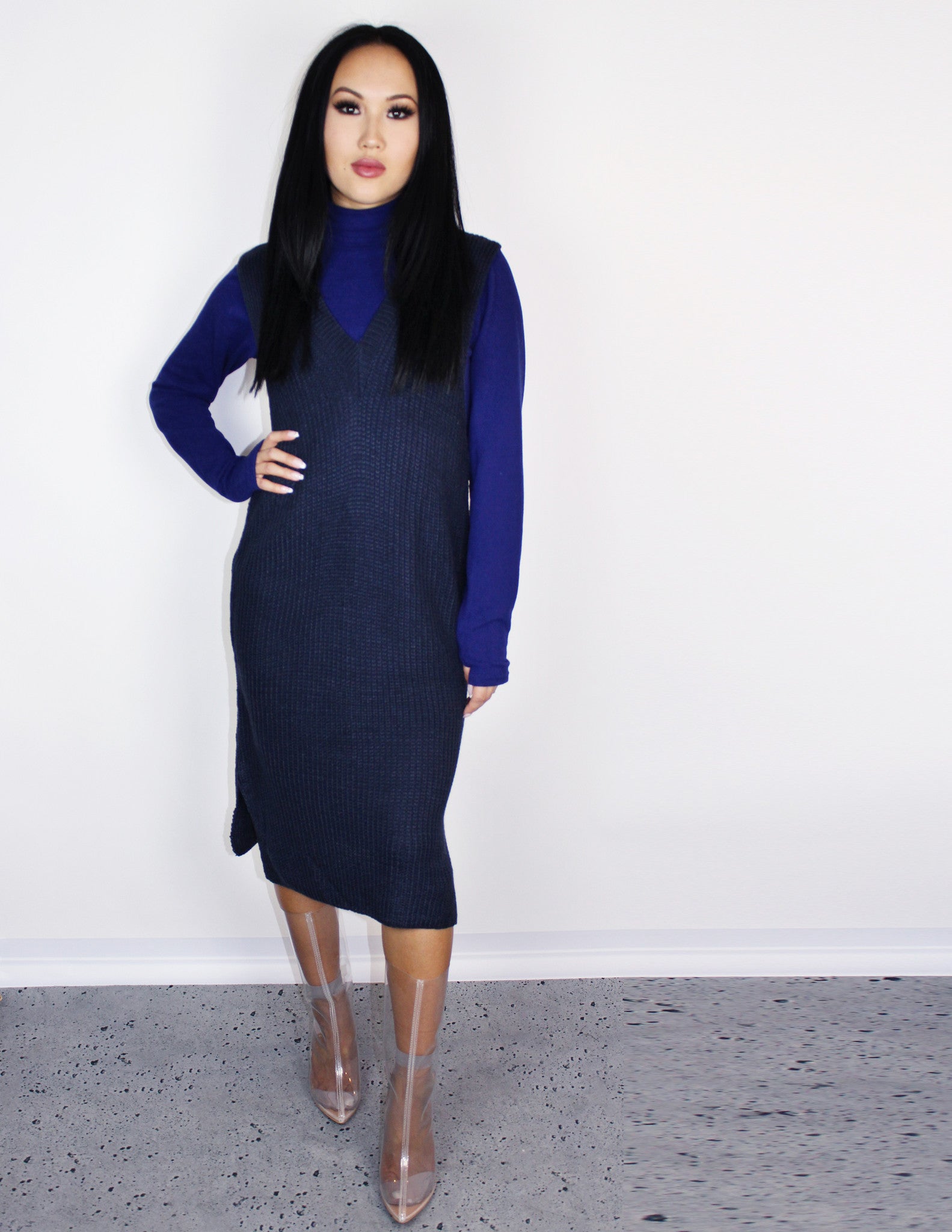 Blue district vegan dress