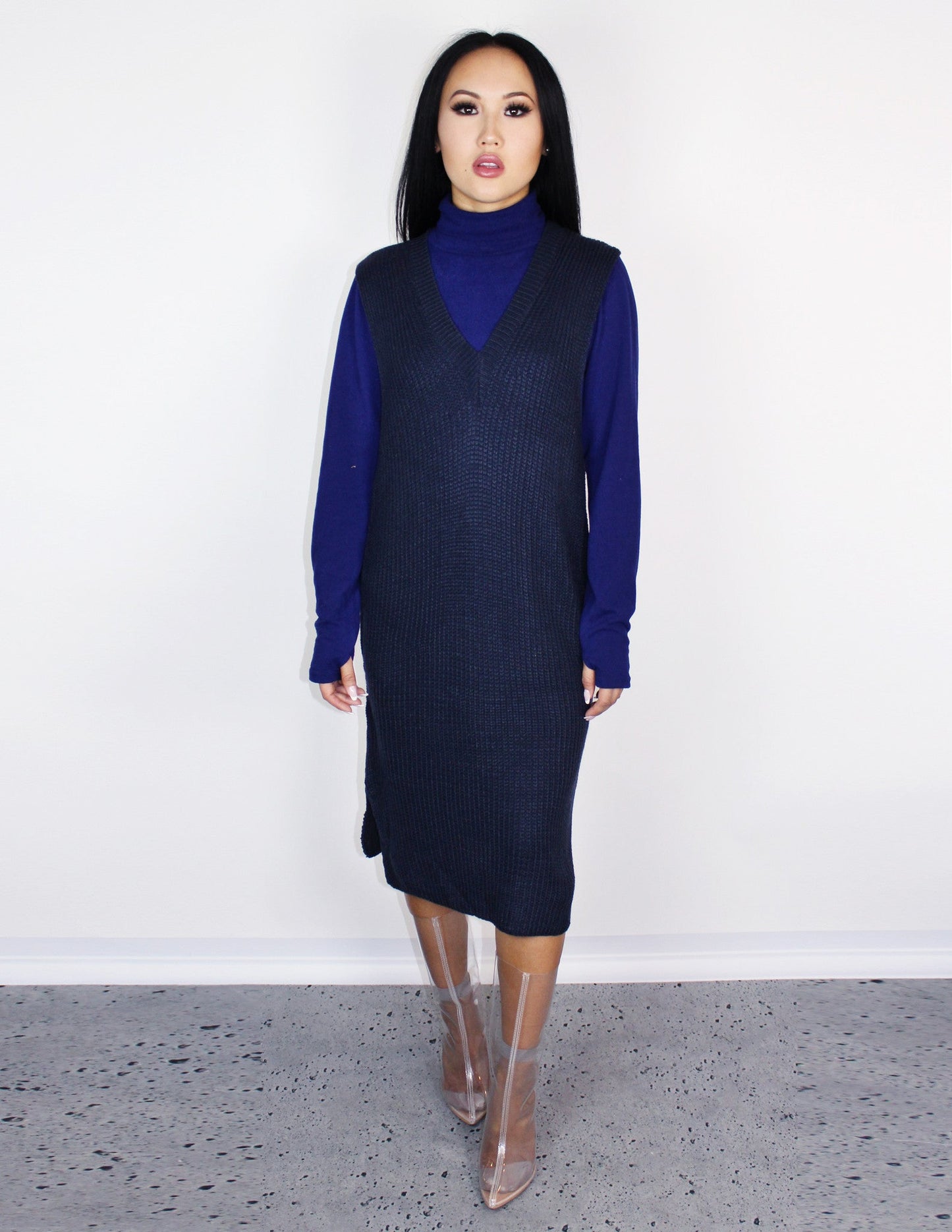 Blue district vegan dress