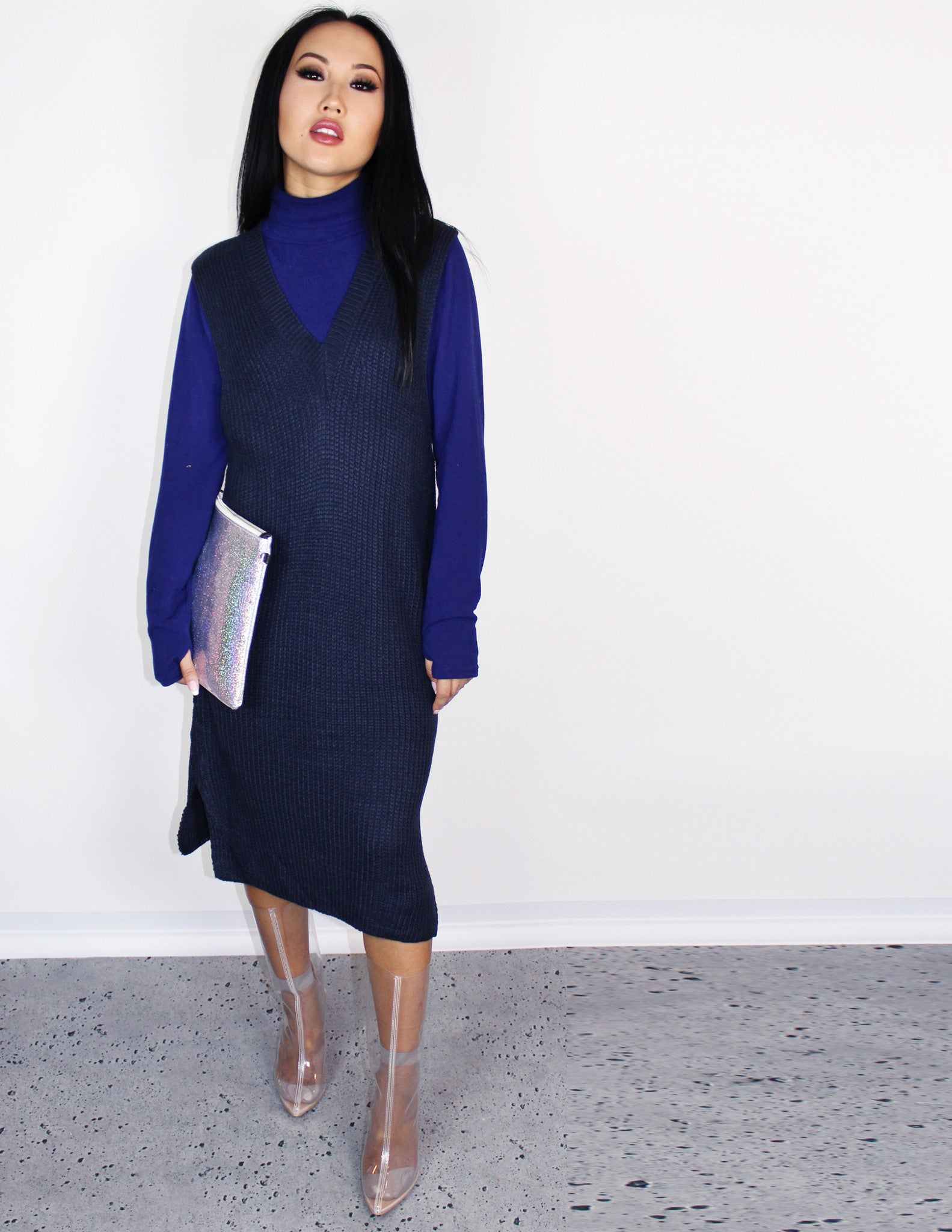 Blue district vegan dress