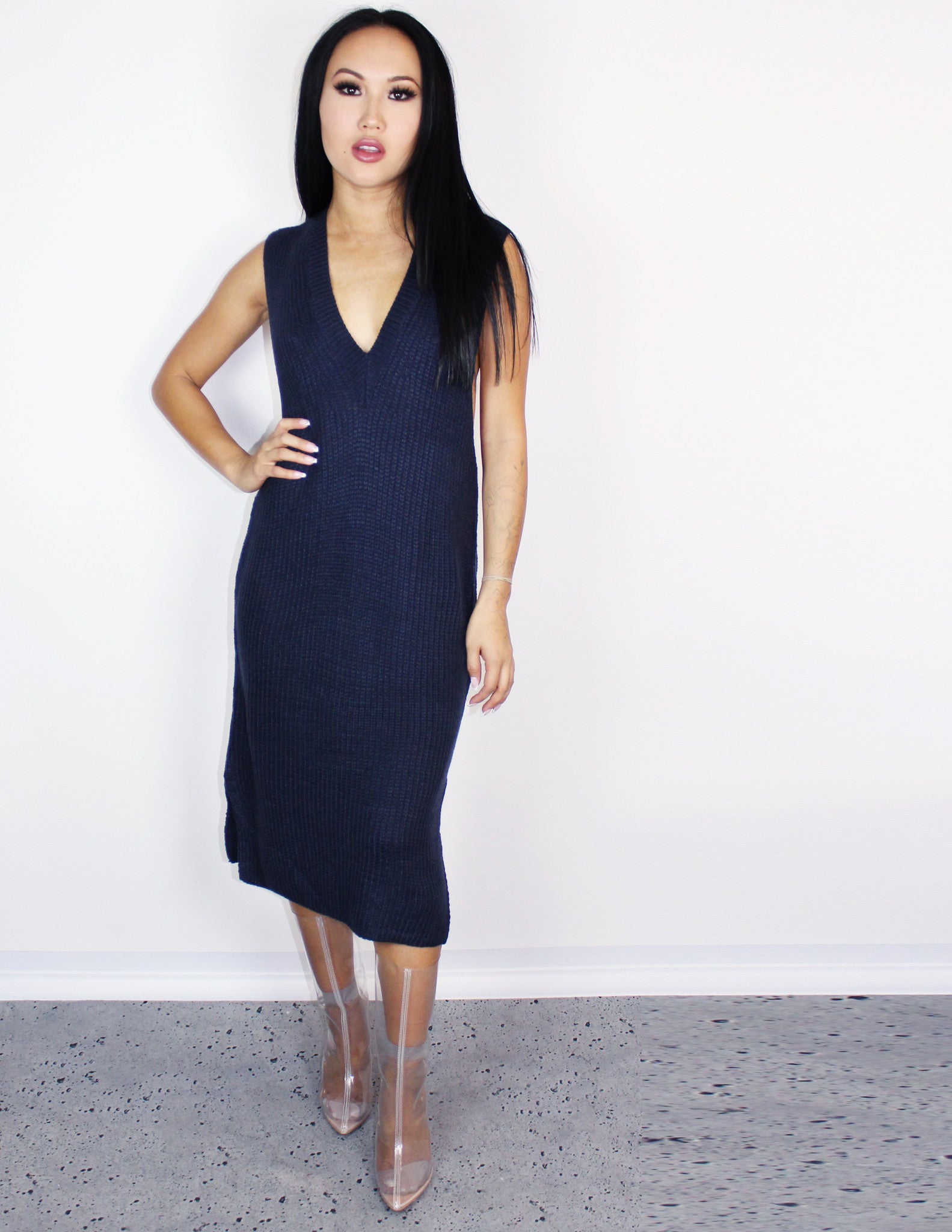 Blue district vegan dress