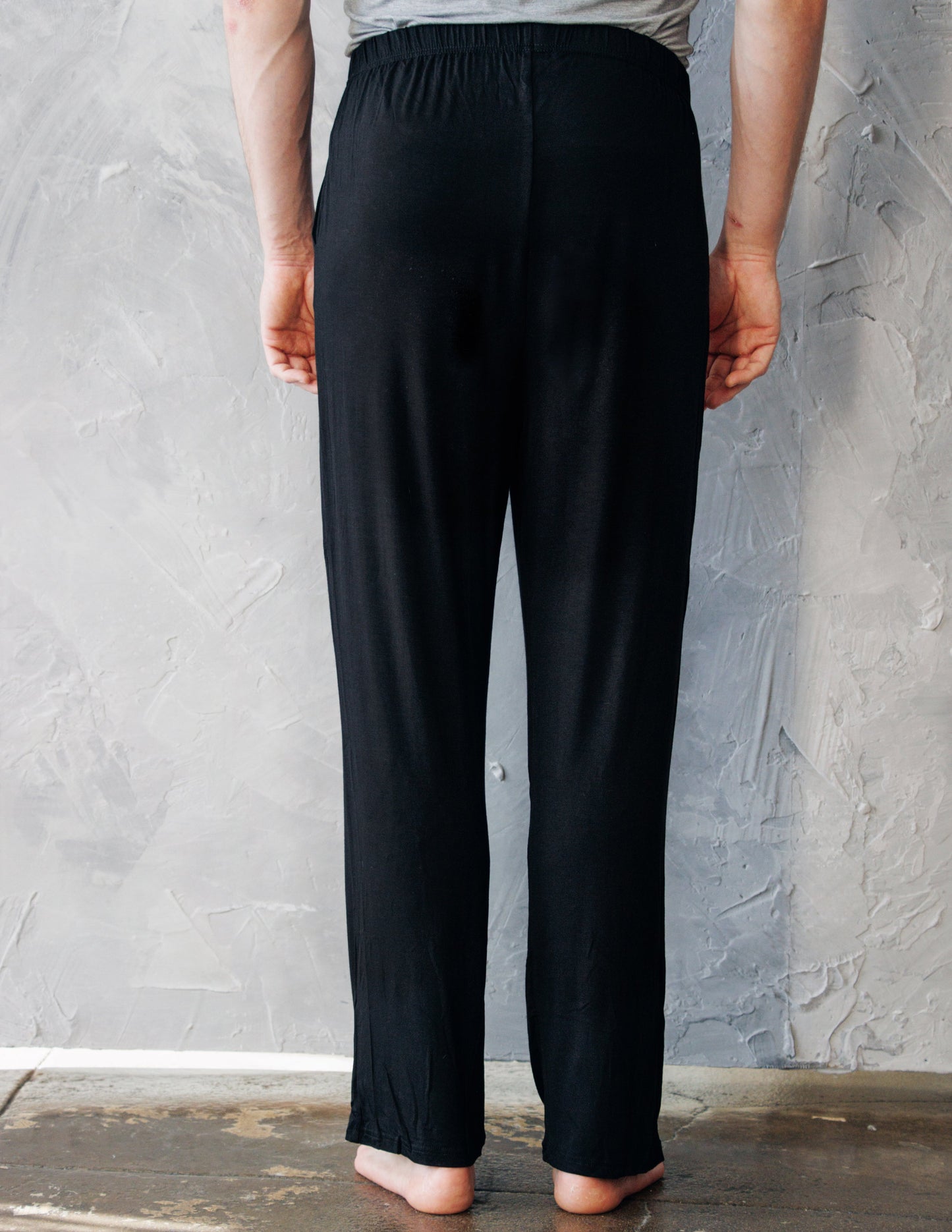 black bamboo vegan pant men