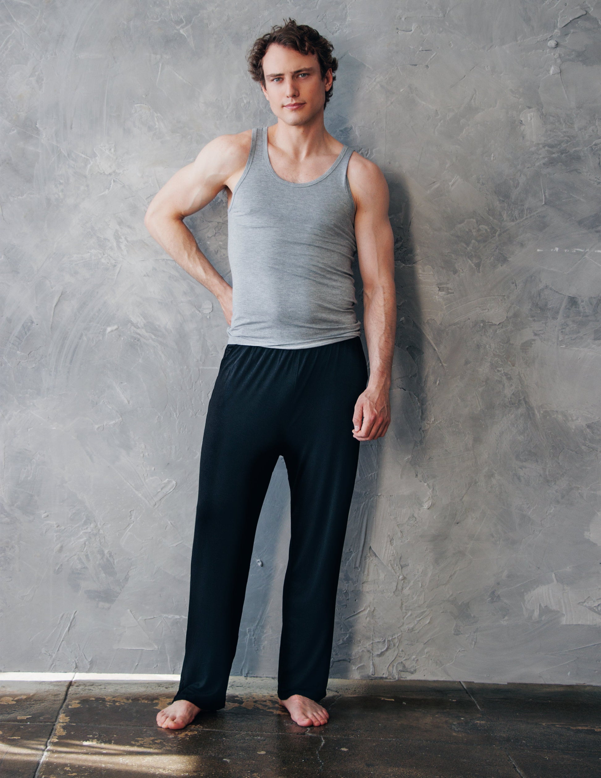 black bamboo vegan pant men