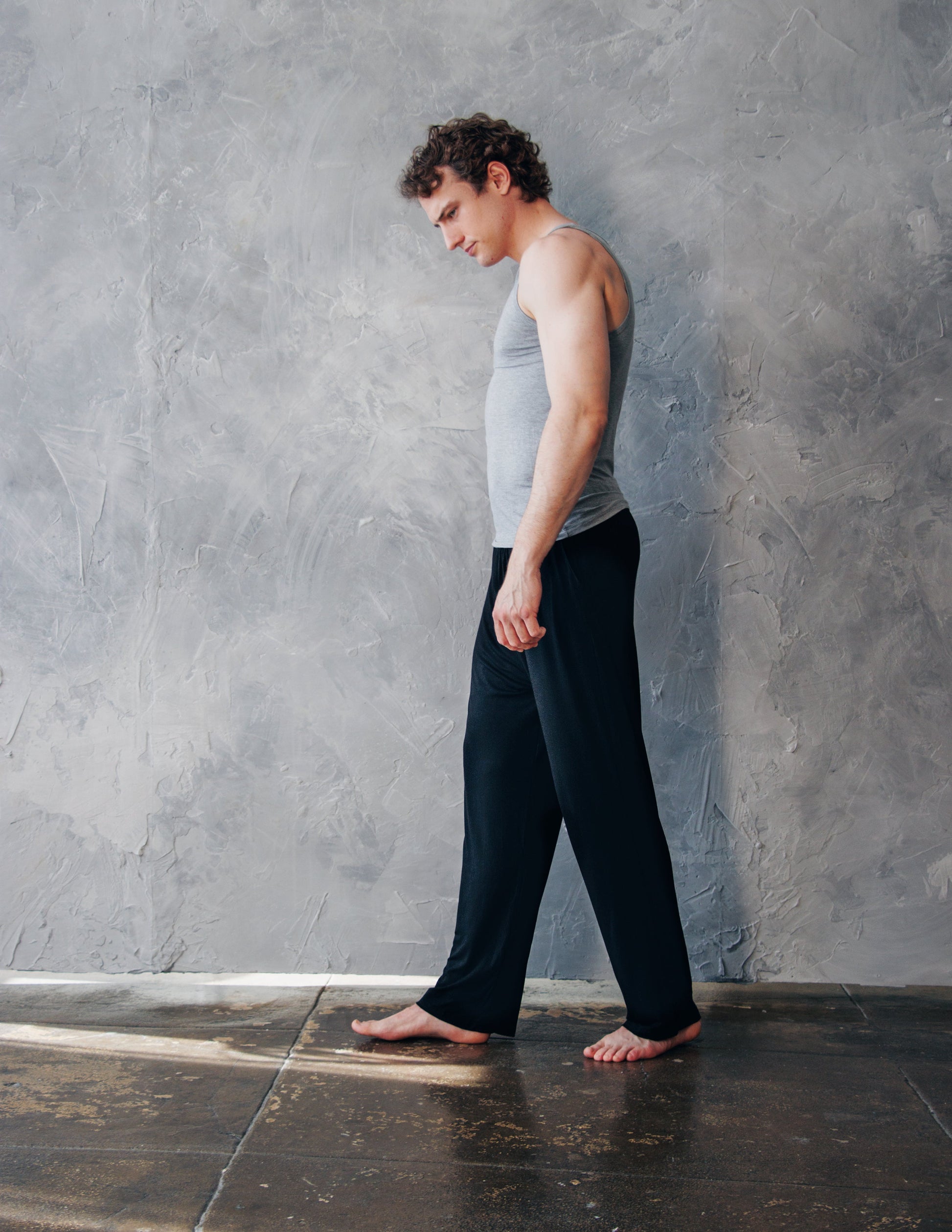 black bamboo vegan pant men