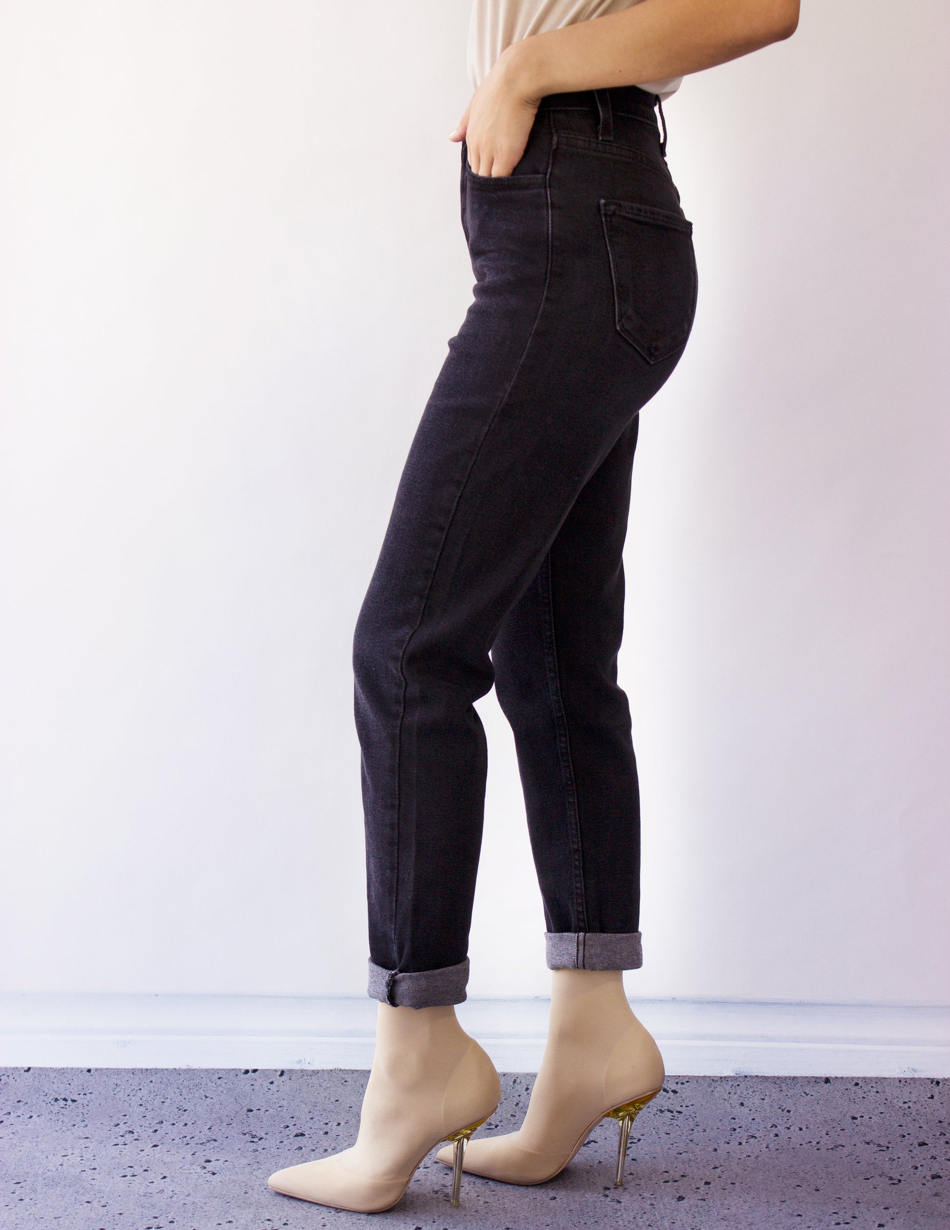 black vegan jean