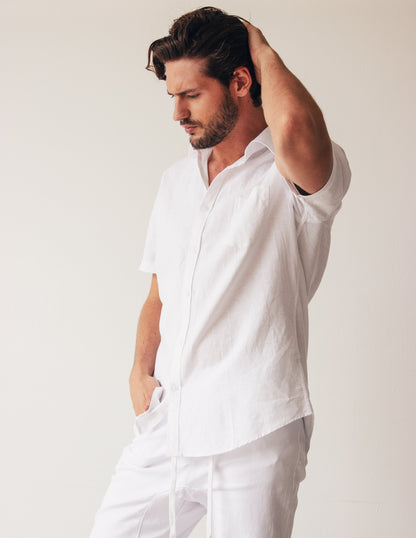 men shirt white soy vegan