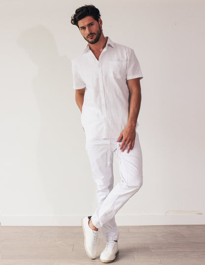 men shirt white soy vegan