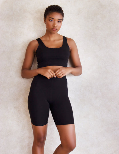 Black vegan set top bottom