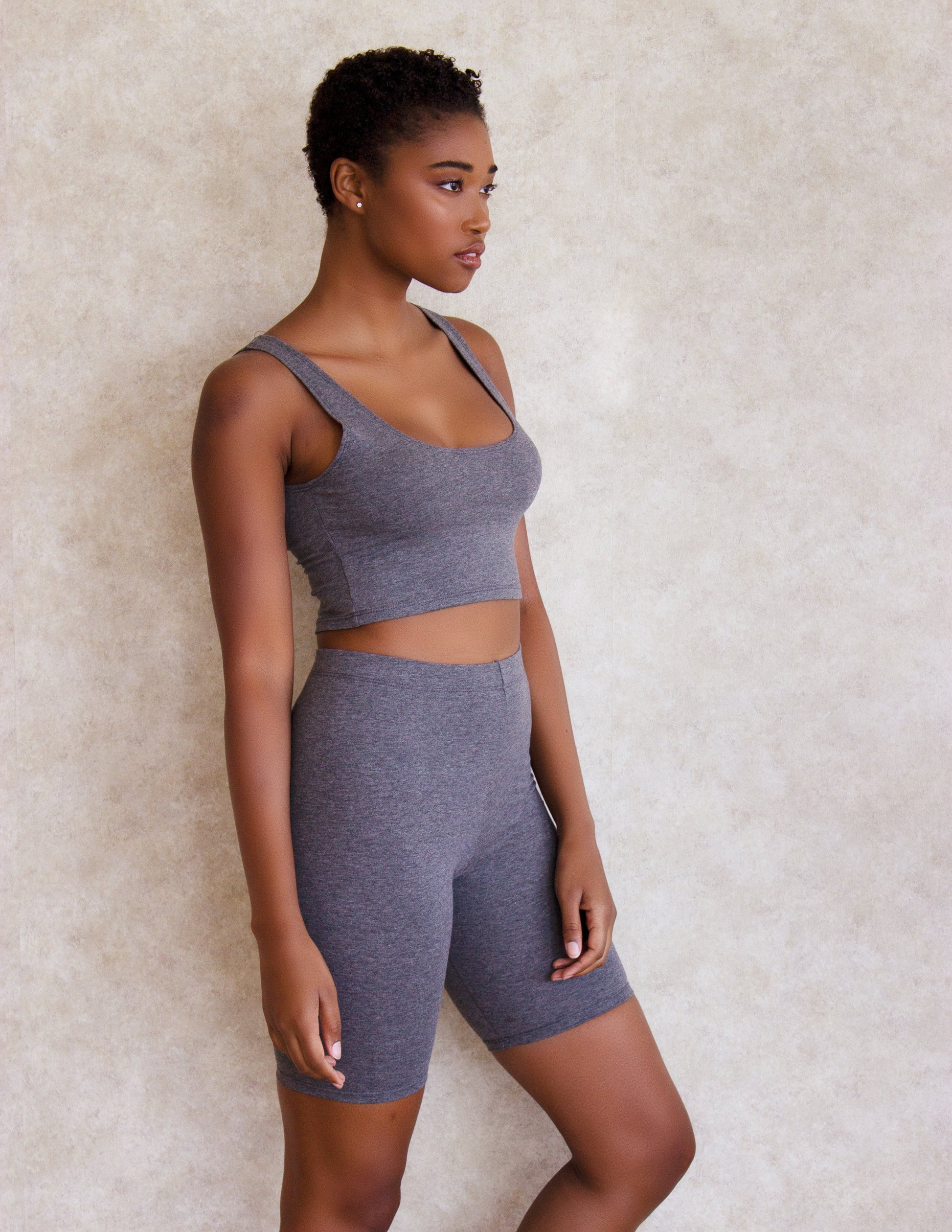 grey vegan set top bottom