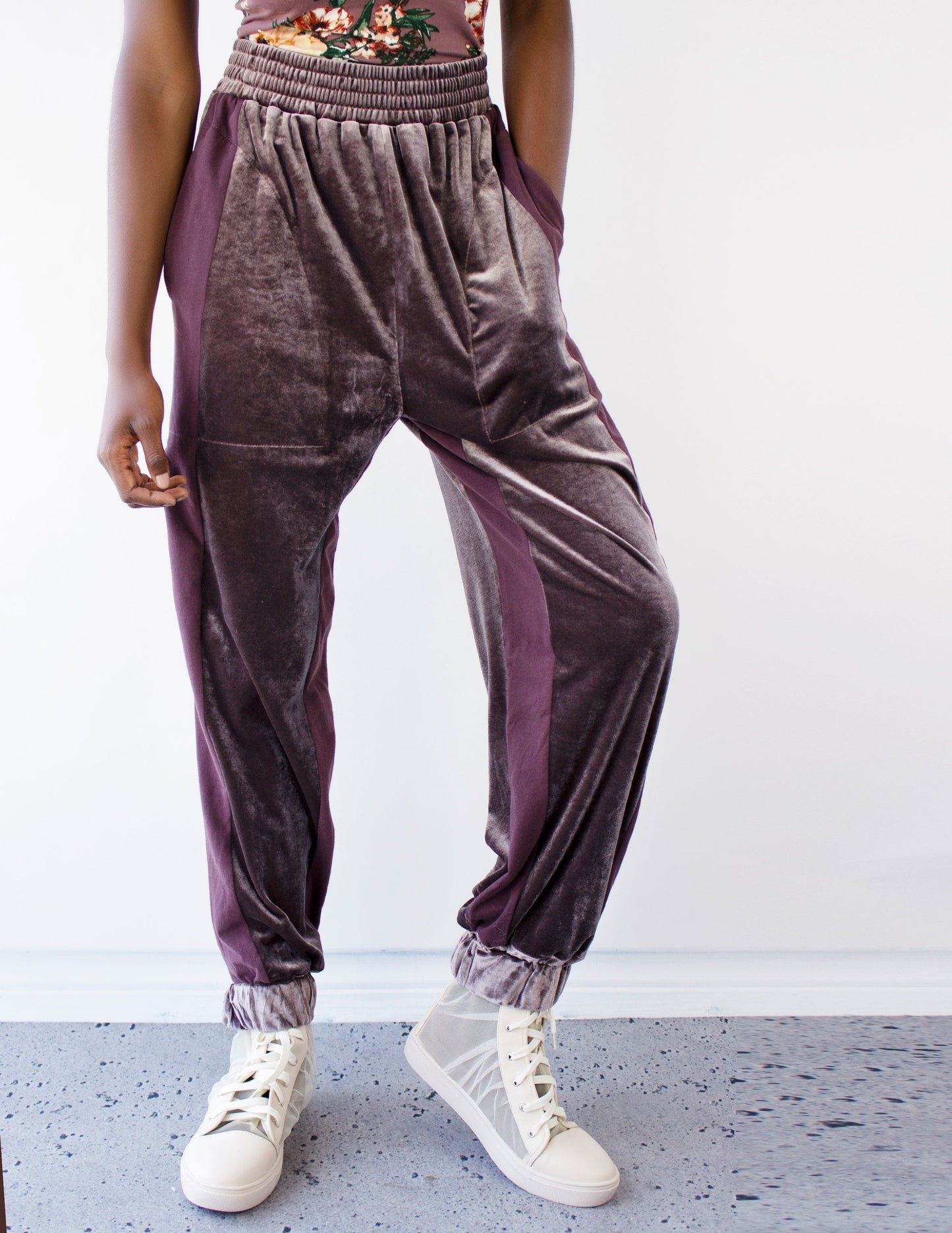 Jogger vegan purple