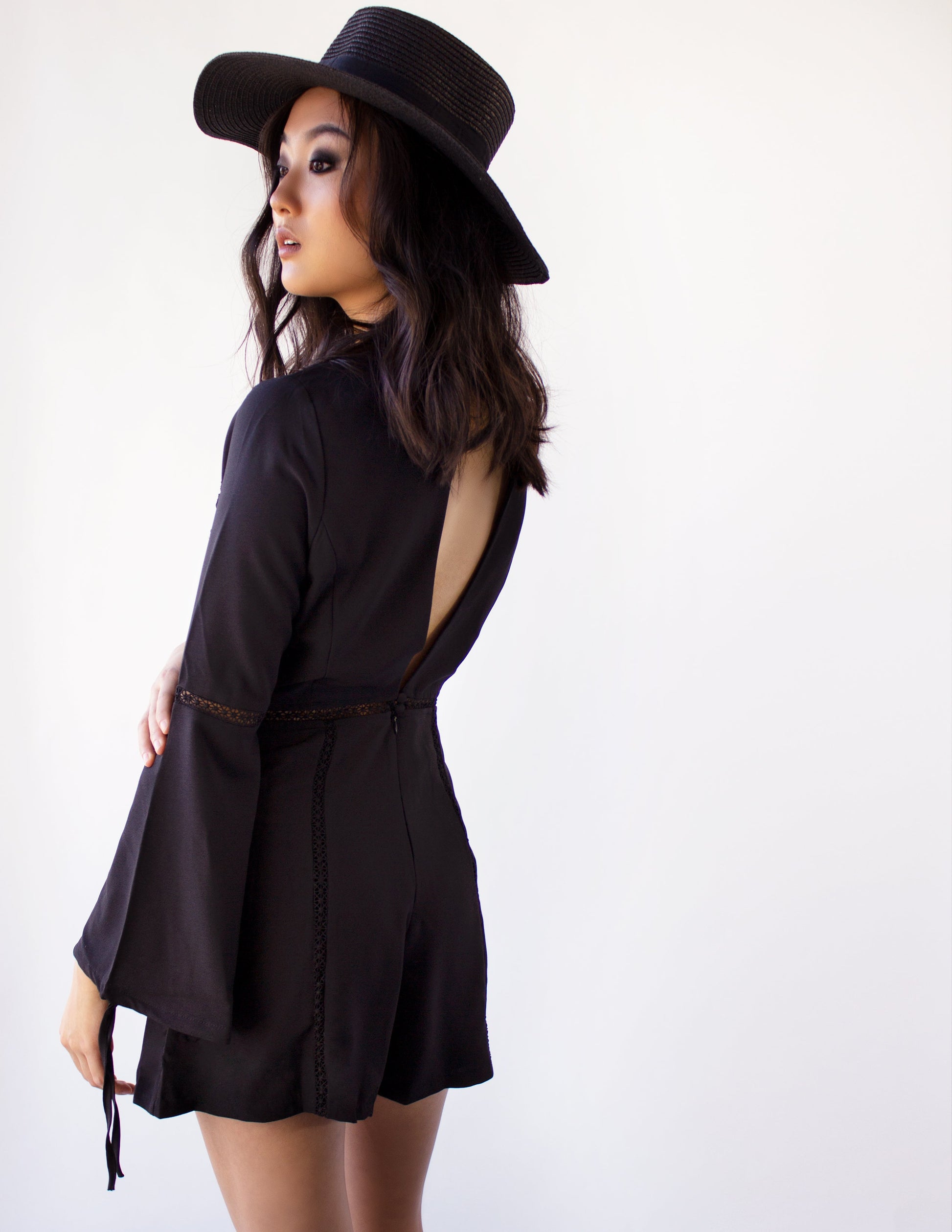 vegan black jumpsuit