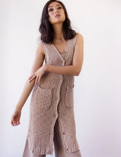 vegan mocha cardigan