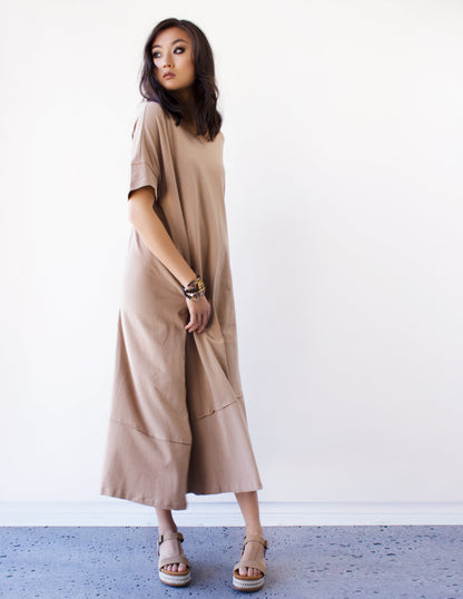 nude dress vegan