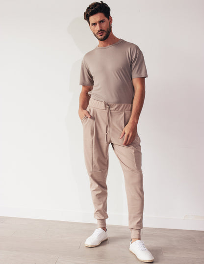 Men Pant Vegan Beige